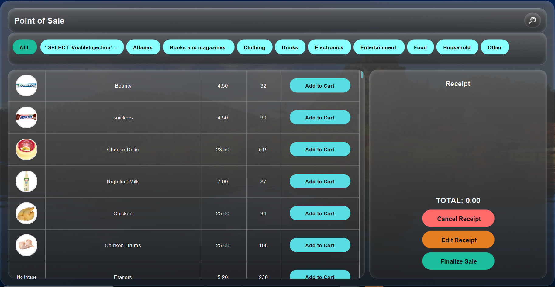 Fast Sales Tracking UI